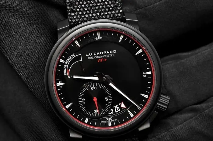 The L.U.C 8HF Power Control in ceramic and titanium