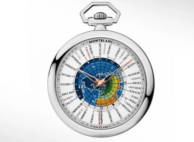 MONTBLANC – Heritage 4810 Orbis Terrarum Pocket Watch Transatlantic Limited Edition front