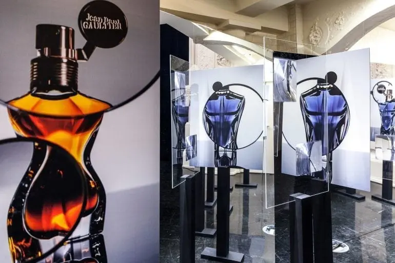 FRANCE. Paris. 2016. Essences de Parfum. Jean Paul Gaultier Head