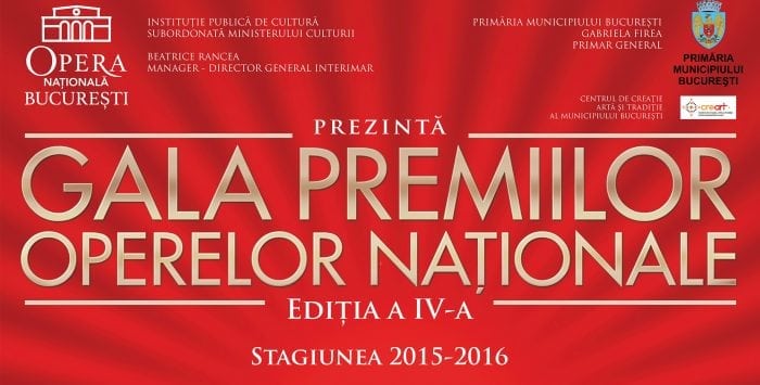 Gala Premiilor Operelor Naționale, ediția a IV-a