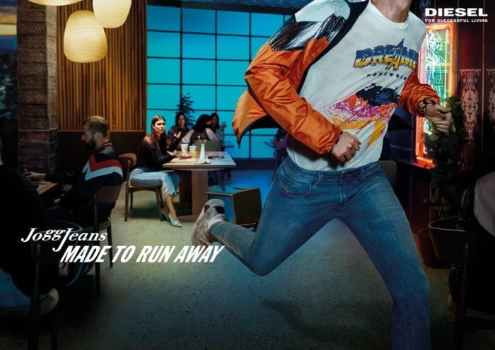 DIESEL JOGGJEANS, MADE TO RUN AWAY
