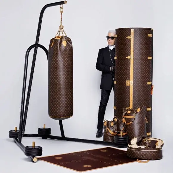 LV Luxury Punching Bag, cu design semnat Karl Lagerfeld
