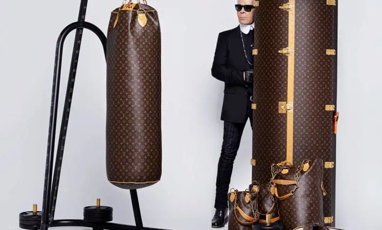LV Luxury Punching Bag, cu design semnat Karl Lagerfeld