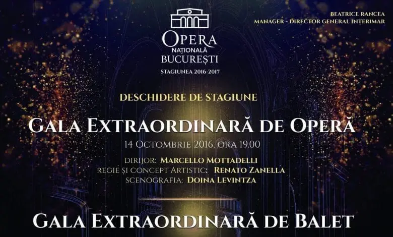 Opera Națională București deschide stagiunea 2016–2017