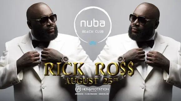 Rick Ross vine cu Lamborghini-ul direct pe scena NUBA Beach Club