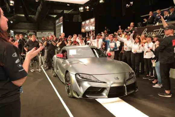 Primul model din noua Toyota Supra s-a vândut la licitație cu 2,1 milioane de dolari