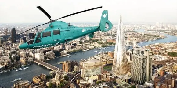 Premieră mondială la Londra: Restaurantul în elicopter, lansat de un startup