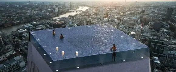Prima piscină infinity cu priveliște de 360° din lume va fi construită în Londra