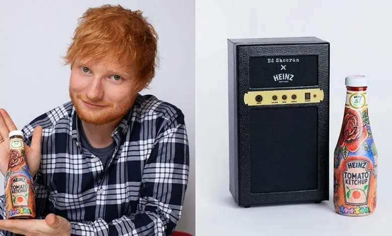 Ed Sheeran este atât de îndrăgostit de Ketchup-ul Heinz, încât și l-a tatuat!