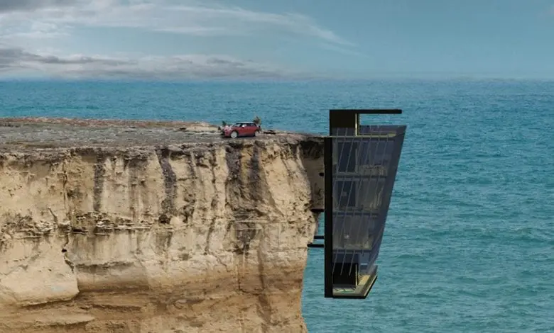 Casa suspendată pe stâncă, un proiect spectaculos al designerilor australieni