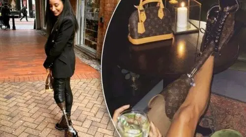 Un model care și-a pierdut piciorul și-a făcut un membru protetic dintr-o geantă Louis Vuitton