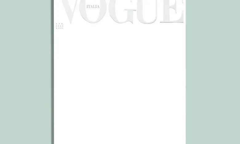 Vogue Italia publică prima copertă albă