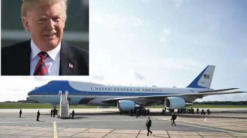 Donald Trump lasă Air Force One pentru un avion privat placat cu aur
