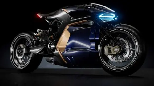 BMW Café Racer, motocicleta cu design futurist spectaculos