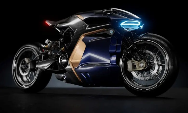 BMW Café Racer, motocicleta cu design futurist spectaculos