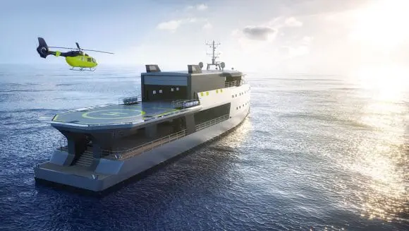Big Shadow este un yacht exclusivist. Are inclusiv pistă de aterizare pentru elicopter