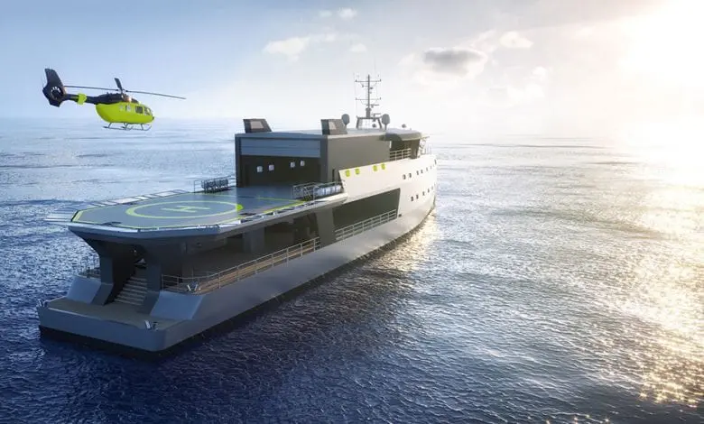 Big Shadow este un yacht exclusivist. Are inclusiv pistă de aterizare pentru elicopter