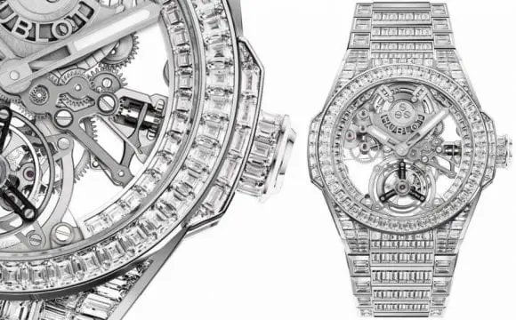 Hublot duce transparența la alt nivel cu noul ceas Big Bang Integral Tourbillon Full Sapphire