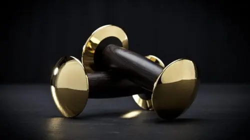 Sport cu stil cu ajutorul unor gantere de fitness din aur de 18K
