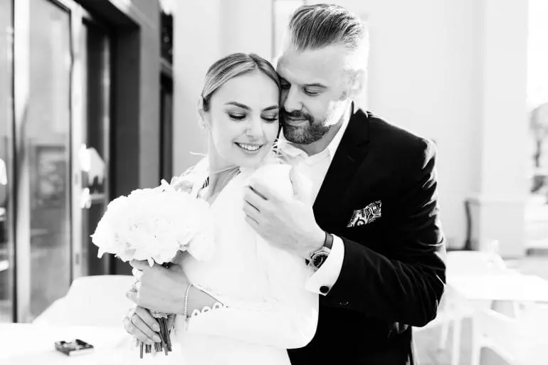 Tinu Vidaicu împreună cu soția sa, Roxana