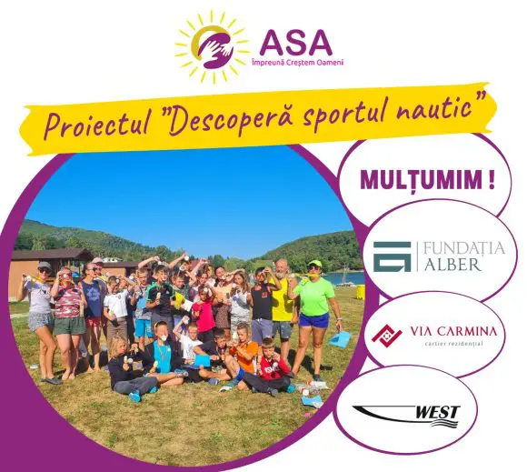 Caritabil: Proiectul pilot „Descoperă sportul nautic!” a fost finalizat cu succes