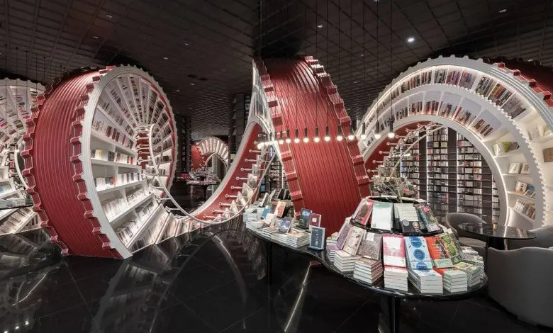O librărie realizată în spirală este principala atracție din China