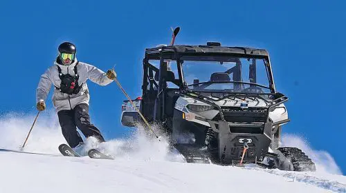 Snowmobilul autonom, care ține loc de teleferic