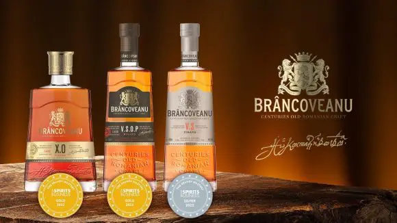 Vinarsul Brâncoveanu, produs de Alexandrion Group, distins cu două medalii de aur şi una de argint în cadrul Competiţiei „The Brandy Masters 2022”
