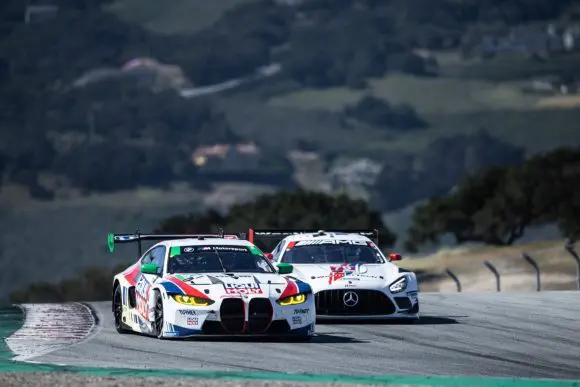 BMW M Team RLL şi Turner Motorsport obţin primele podiumuri cu BMW M4 GT3 la Laguna Seca