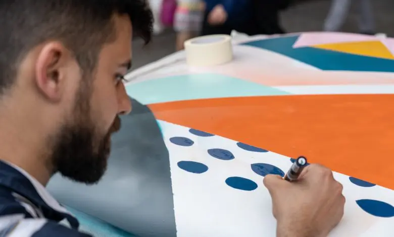 Pictură live pe MIMI EVO la Creative Sustainability Week