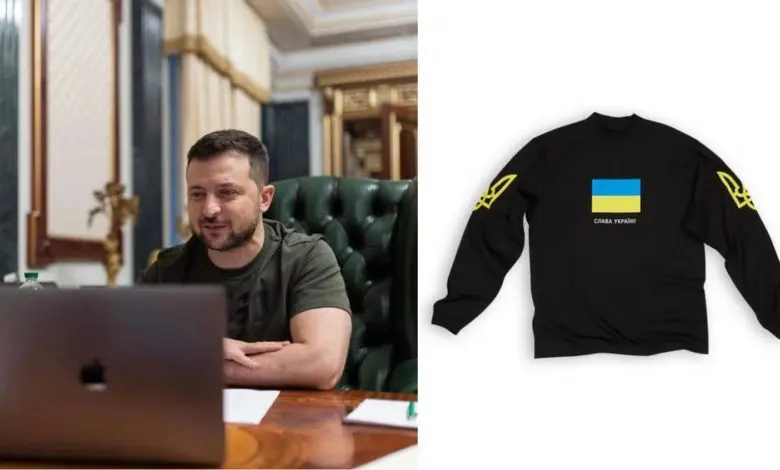 Balenciaga lansează un tricou pentru a strânge fonduri pentru Ucraina