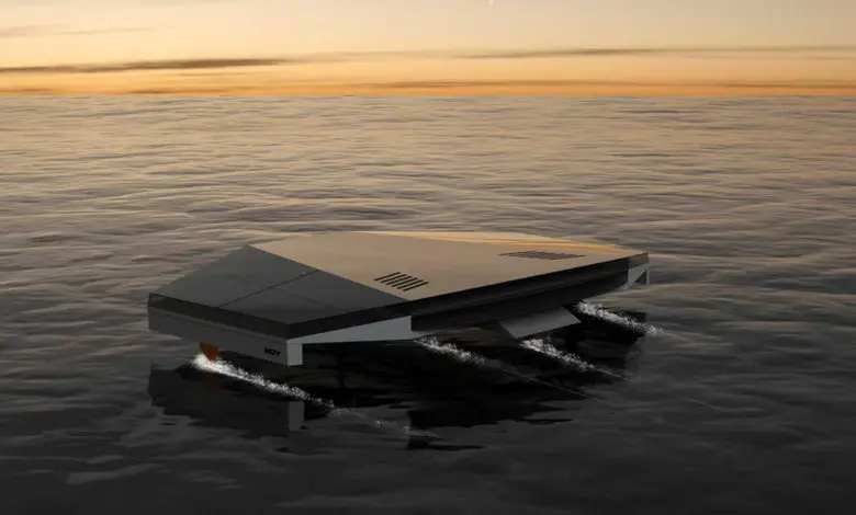 Acest concept futurist de trimaran a fost inspirat de Arca lui Noe