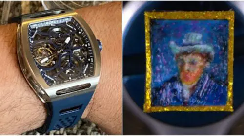 Un artist britanic a creat un ceas cu capodopere de-ale lui Van Gogh