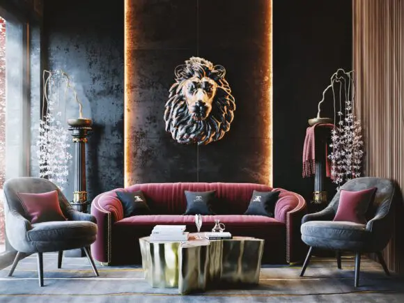 Penthouse-ul din Dubai cu o amenajare armonioasă între clasic și modern