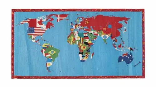 Alighiero Boetti: recorduri de preț pentru „tapiseriile” sale, cele mai scumpe din lume