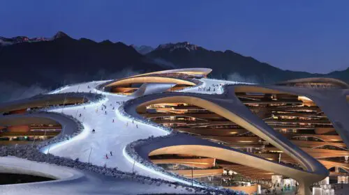 Marriott va deschide primul hotel W din Arabia Saudită pe un lac artificial de 2,8 km lungime în stațiunea de schi futuristă Trojena