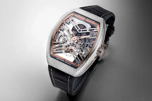 Franck Muller Vanguard Damascus Steel Sincere Platinum Jubilee Edition