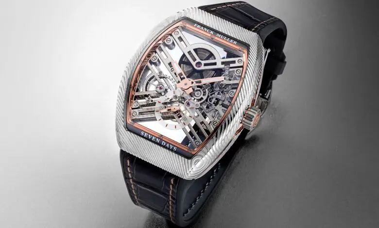 Franck Muller Vanguard Damascus Steel Sincere Platinum Jubilee Edition