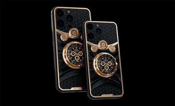 Caviar dezvăluie un iPhone 16 cu un ceas Rolex Cosmograph Daytona atașat