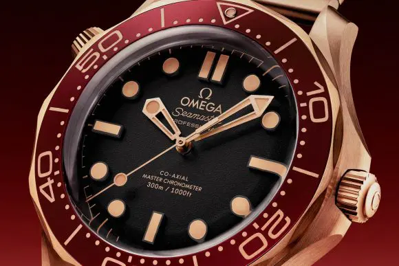 Omega Seamaster Diver 300M In Bronze Gold and Burgundy