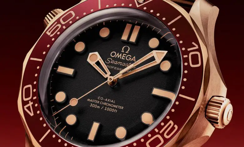 Omega Seamaster Diver 300M In Bronze Gold and Burgundy