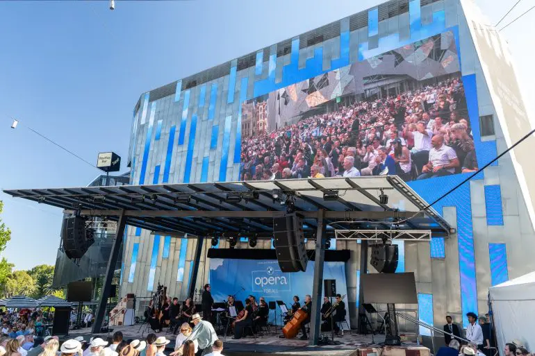 BMW Opera for All 2025 în Federation Square din Melbourne