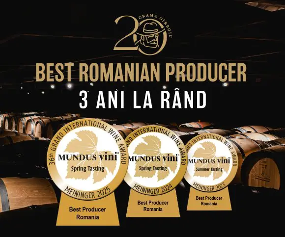 Crama Gîrboiu desemnată cel mai bun producător de vin din România