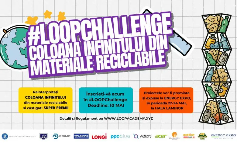 ENERGY EXPO® 2025 a lansat oficial #LOOPChallenge: Coloana Infinitului din Materiale Reciclabile