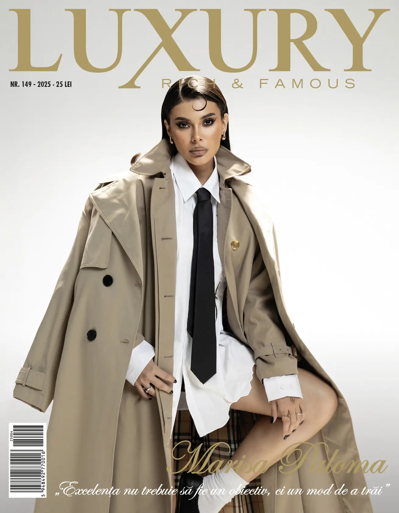 Marisa Paloma pe coperta luxury magazine 149