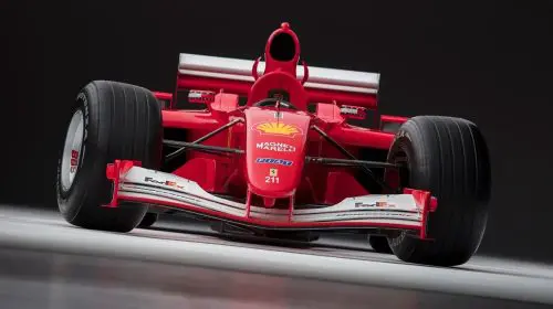 Ferrari F1 din 2001 cu care Michael Schumacher a câștigat titlul mondial va fi scos la licitație