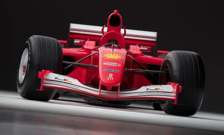 Ferrari F1 din 2001 cu care Michael Schumacher a câștigat titlul mondial va fi scos la licitație