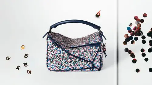 Loewe sărbătorește a 10-a aniversare a genții Puzzle cu o colecție-capsulă de re-ediții