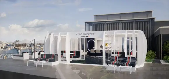 Restaurantul Air France se redeschide pe terasa The Rooftop din Galeries Lafayette