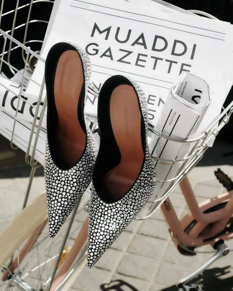 Amina Muaddi Avenue Montaigne